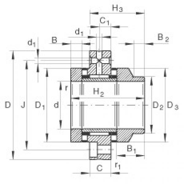 FAG Needle roller/axial cylindrical roller bearings - ZARF90210-L-TV #1 image