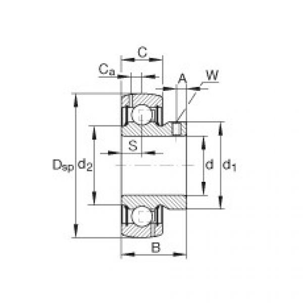 FAG Radial insert ball bearings - GAY107-NPP-B-AS2/V #1 image