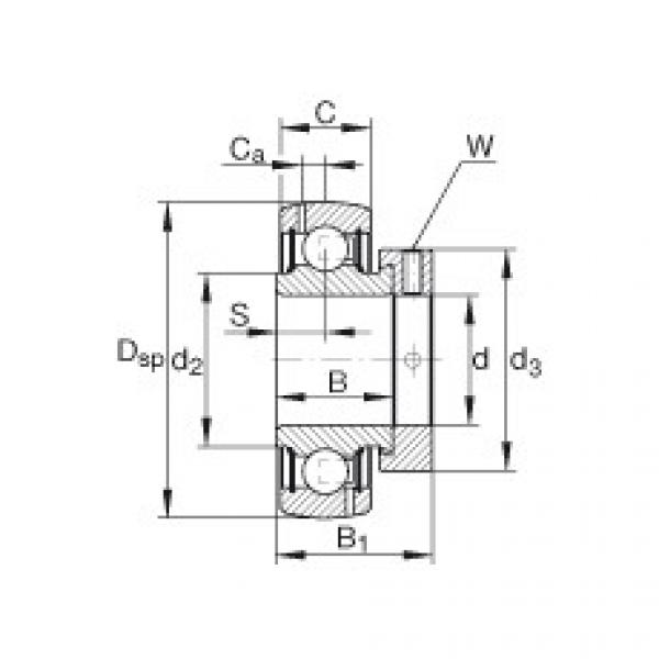 FAG Radial insert ball bearings - GRA103-NPP-B-AS2/V #1 image