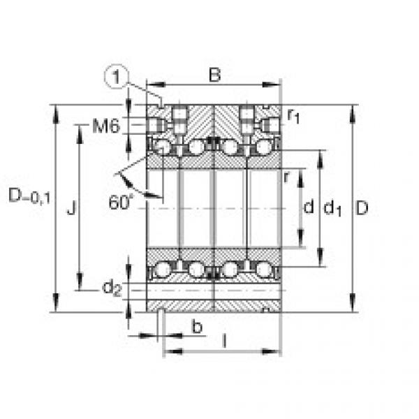 FAG Axial angular contact ball bearings - ZKLF1762-2RS-2AP-XL #1 image