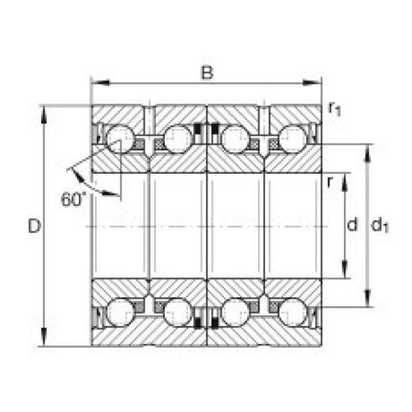 FAG Axial angular contact ball bearings - ZKLN5090-2RS-2AP-XL #1 image