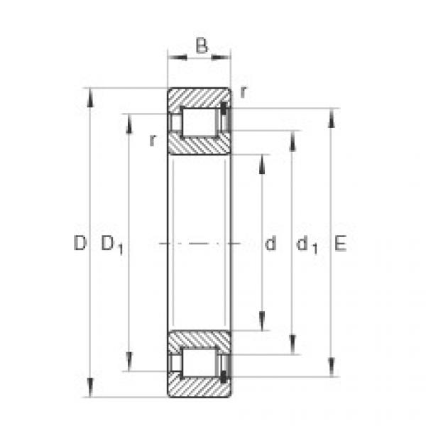 FAG Cylindrical roller bearings - SL1818/710-E-TB #1 image