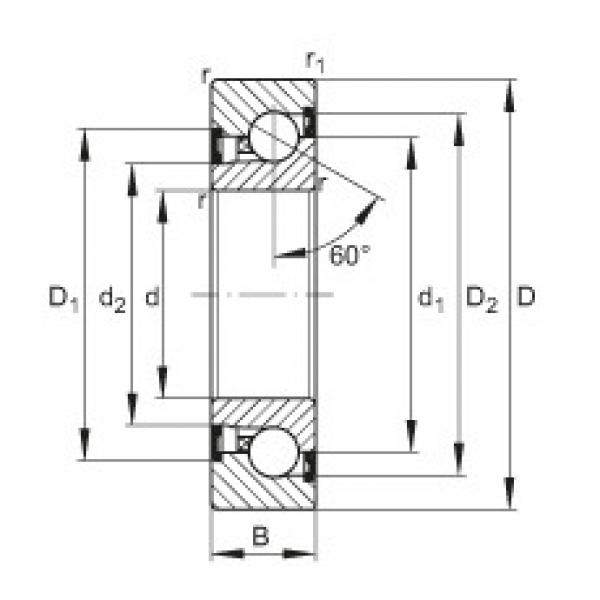 FAG Axial angular contact ball bearings - BSB3062-2Z-SU #1 image