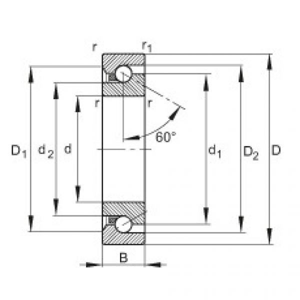 FAG Axial angular contact ball bearings - BSB2562-SU #1 image