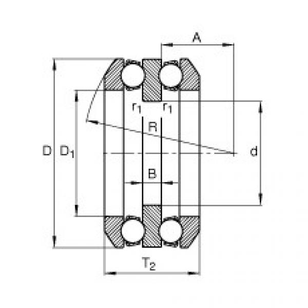 FAG Axial deep groove ball bearings - 54214 + U214 #2 image