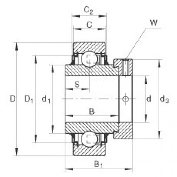 FAG Radial insert ball bearings - E35-XL-KLL #1 image