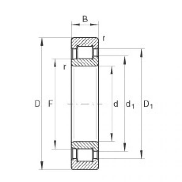 FAG Cylindrical roller bearings - SL192319-TB-XL #1 image