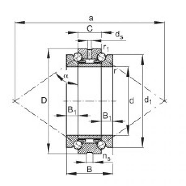 FAG Axial angular contact ball bearings - 234412-M-SP #1 image