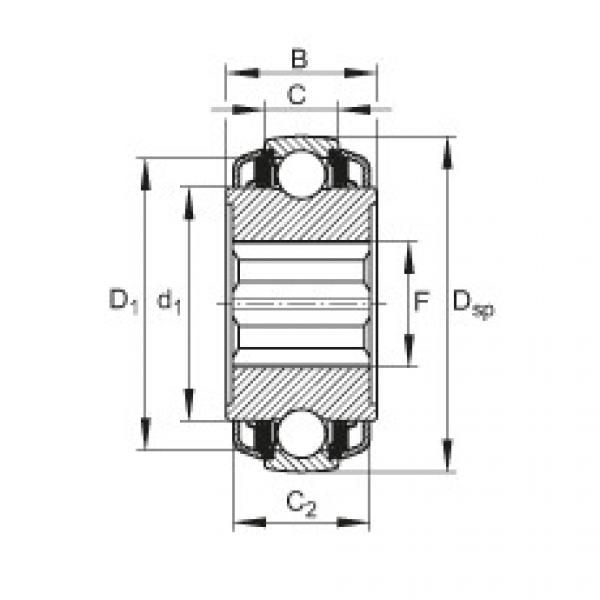 FAG Self-aligning deep groove ball bearings - VKE30-212-KTT-B-2C #1 image