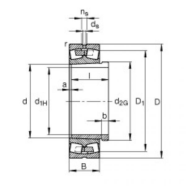 FAG Spherical roller bearings - 23222-E1A-XL-K-M + AHX3222A #1 image