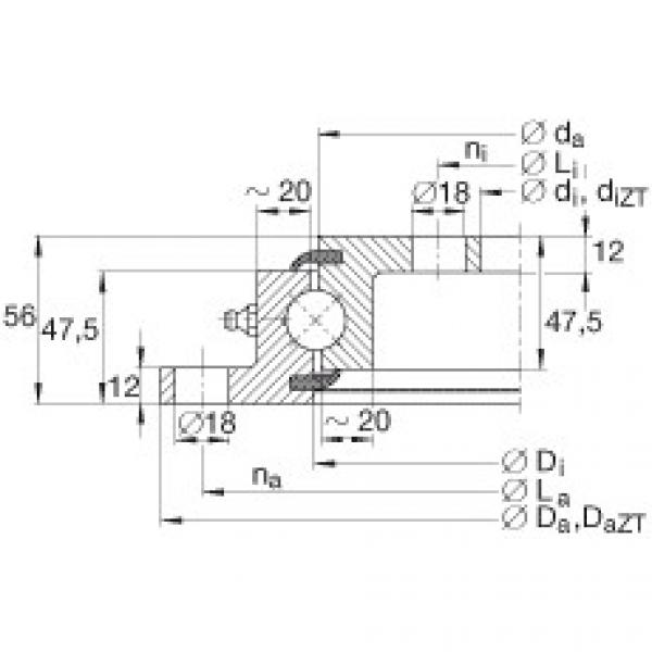 FAG Four point contact bearings - VLU200414 #1 image