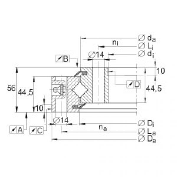 FAG Crossed roller bearings - XSU140844 #1 image