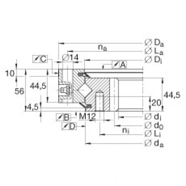 FAG Crossed roller bearings - XSI140544-N #1 image