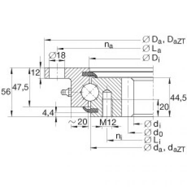 FAG Four point contact bearings - VLI200544-N #1 image