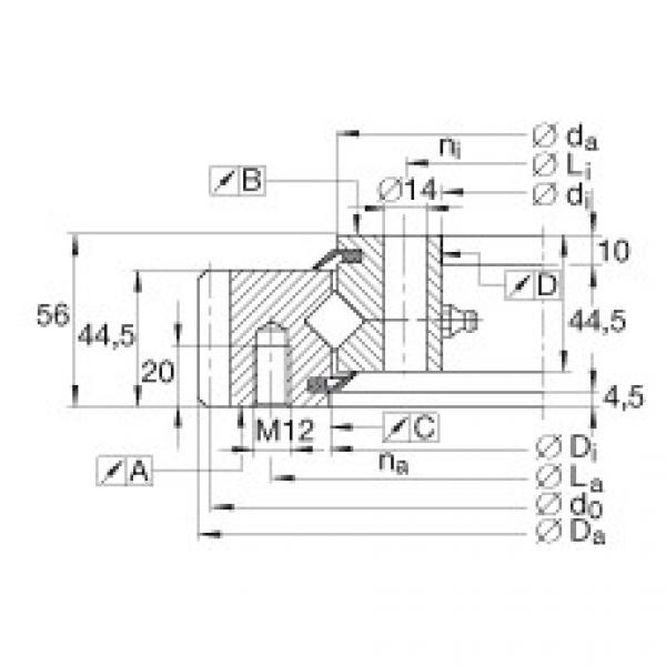 FAG Crossed roller bearings - XSA140844-N #1 image