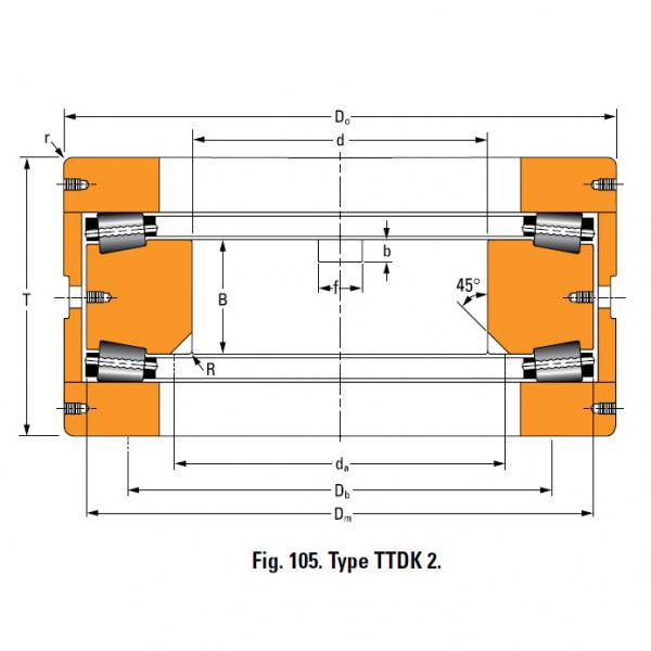 Bearing H21033B4 Thrust Race Double #1 image