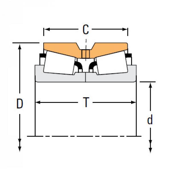 Bearing HM252343NA HM252311D #1 image