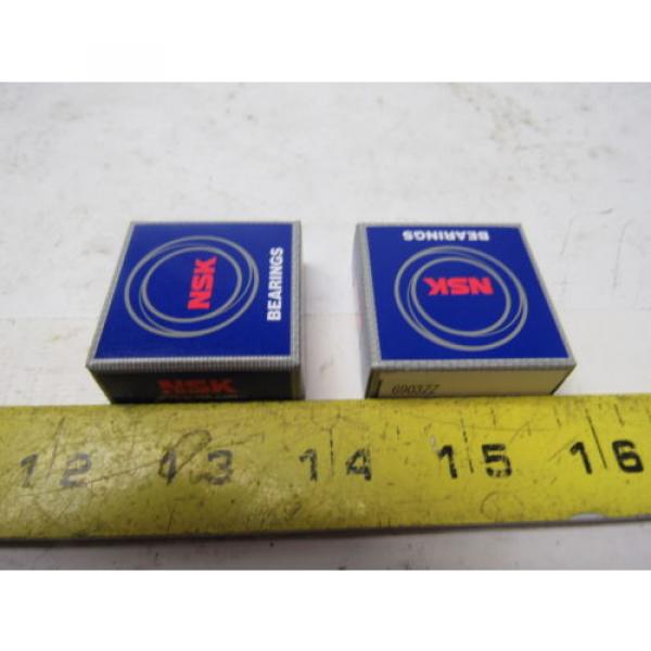 NSK 6903zz Metal Shielded Single Row Ball Bearing Lot of 2 #1 image