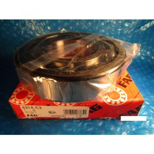 Fag 6314-C3, Single Row Ball Bearing(=2 ,NSK ZZ,NTN,Timken/Fafnir 314K) #1 image