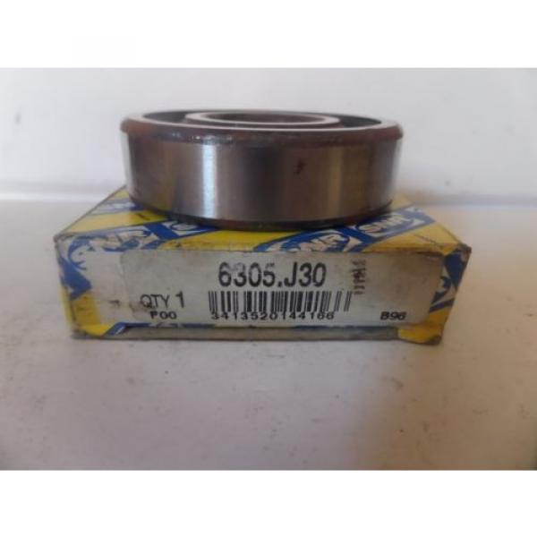 SNR Single Row Ball Bearing 6305.J30 6305J30 New #2 image