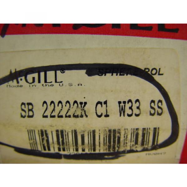 McGill SB 22222K C1 W33 SS Spherical Roller Bearing SB 22222KC1W33SS #3 image