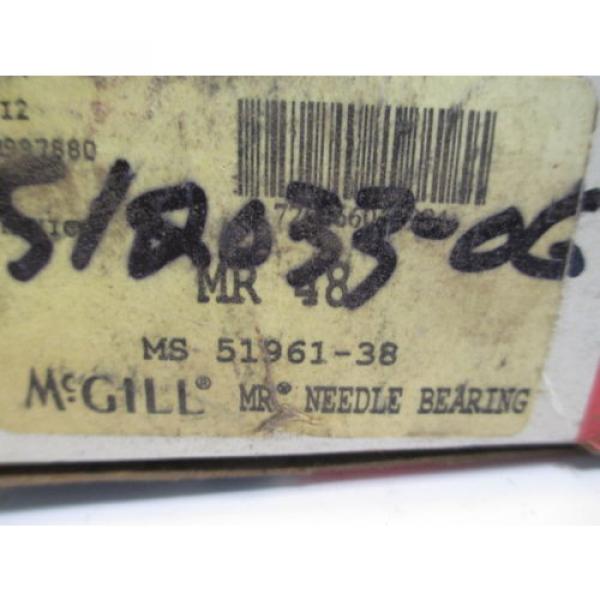 McGILL ROLLER NEEDLE BEARING MR-48 MANUFACTURING CONSTRUCTION #2 image