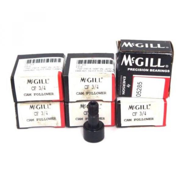 LOT OF 6  MCGILL CF 3/4 CAM FOLLOWERS CF34 #1 image