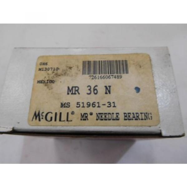 , McGILL NEEDLE BEARING P/N MR 36 N #2 image