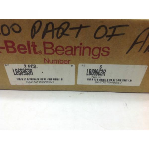 (2) Link Belt LB68963R - 6&#034; Multi-Labyrinth Seal Ring 4 Roller Bearing #2 image