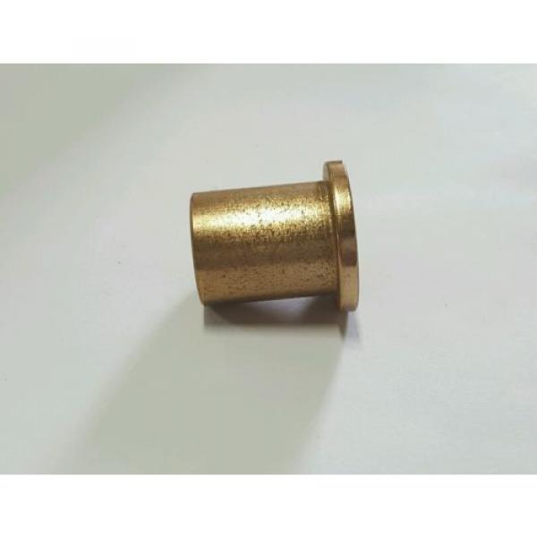 Multi Purpose Flange Sleeve bearing 5/8 id x 3/4 od x1-SAE 660-Leaded Tin Bronze #1 image