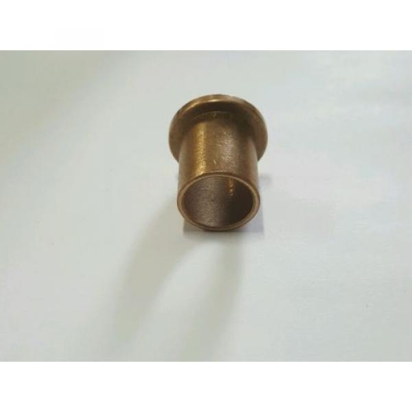 Multi Purpose Flange Sleeve bearing 5/8 id x 3/4 od x1-SAE 660-Leaded Tin Bronze #2 image