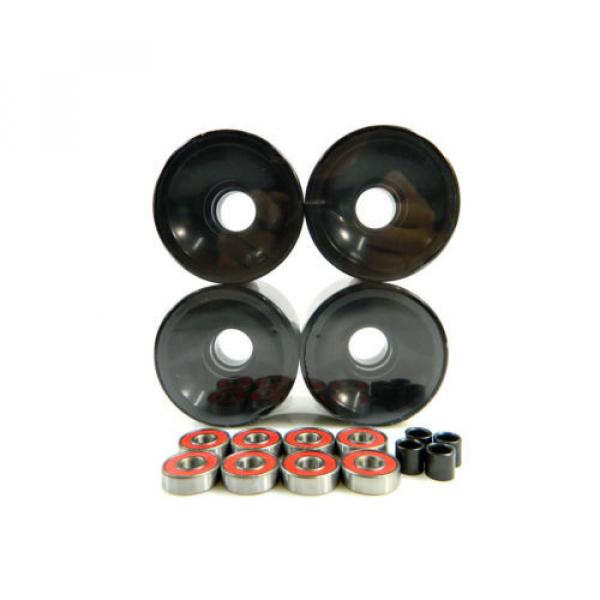 Blank 60mm Longboard Cruiser Multi Color Wheels + ABEC 7 Bearing  + Spacers #5 image