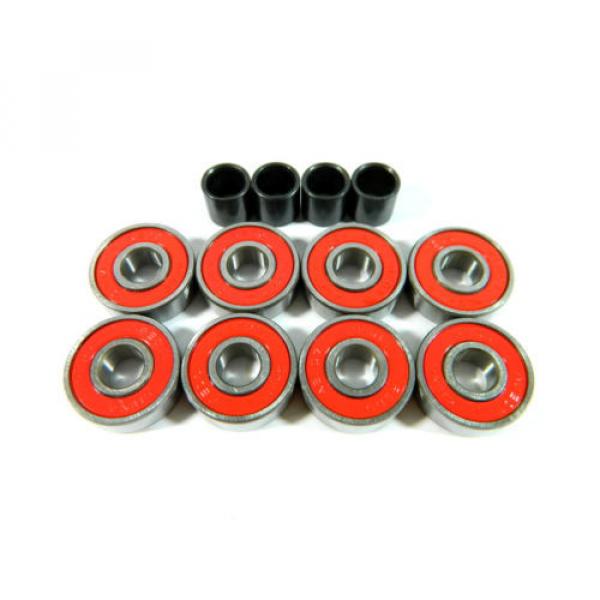 Blank 60mm Longboard Cruiser Multi Clear Color Wheels + ABEC 7 Bearing + Spacers #2 image