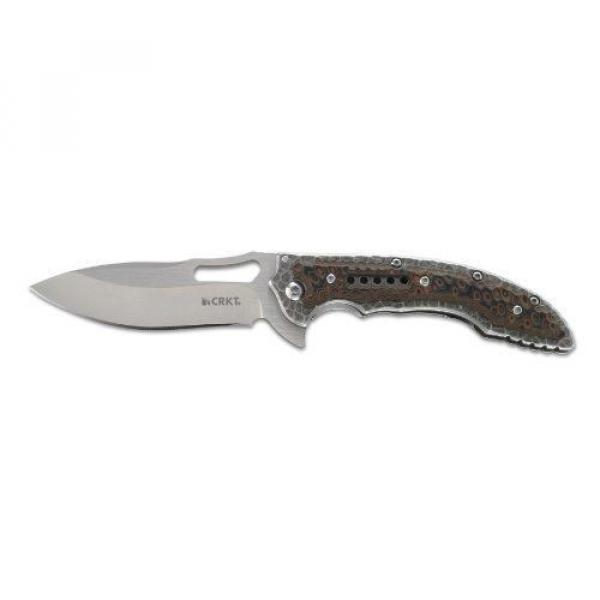 460 Ikoma Fossil Compact Razor Edge Pocket Knife - Ikbs Ball Bearing System #1 image