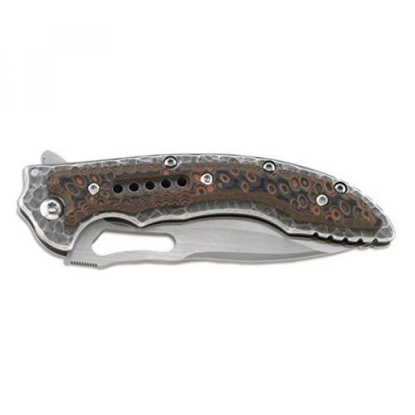 460 Ikoma Fossil Compact Razor Edge Pocket Knife - Ikbs Ball Bearing System #5 image