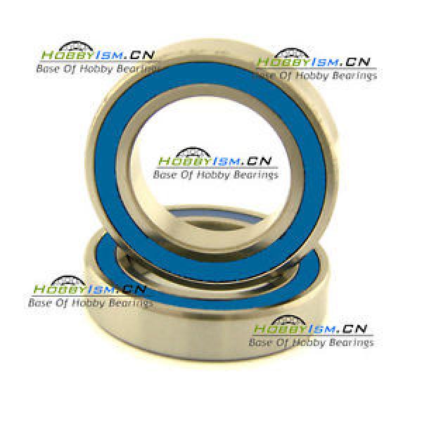 1PC 12x21 x5 mm full complement BIKE BEARING 6801 61801 VRS A3 Blue Rubber #1 image