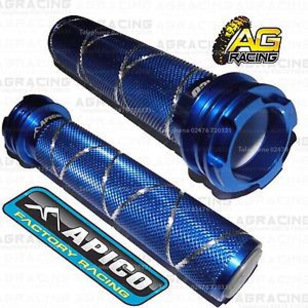 Apico Blue Alloy Throttle Tube Inc Bearing For Suzuki RM 250 2002 MotoX Enduro #1 image