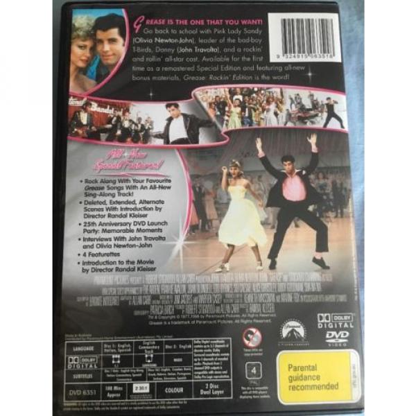 Grease DVD (2-Disc Set) Region 4 Rocking Edition #4 image