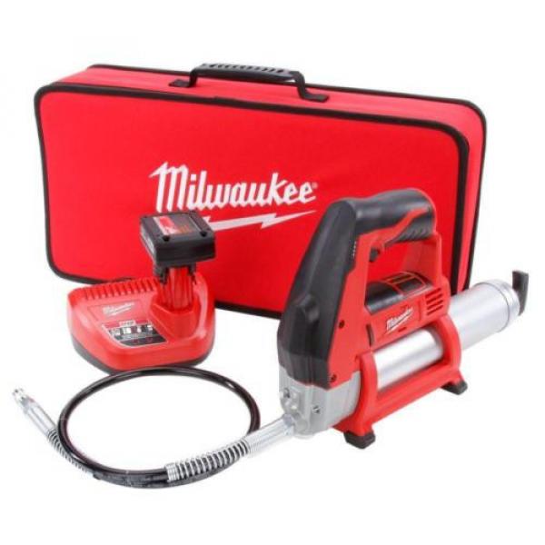 Milwaukee Lithium Ion Battery Cordless Air Grease Gun Kit Continuous Flow Tool #1 image
