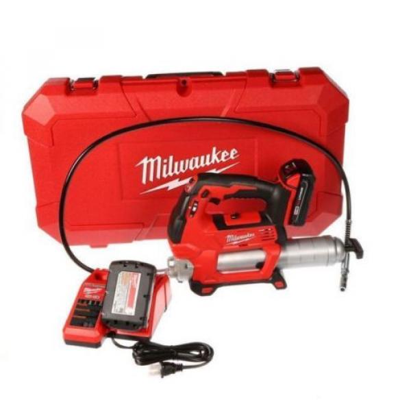 New Home Tool Durable M18 18-Volt Lithium-Ion Cordless 2-Speed Grease Gun Kit #1 image