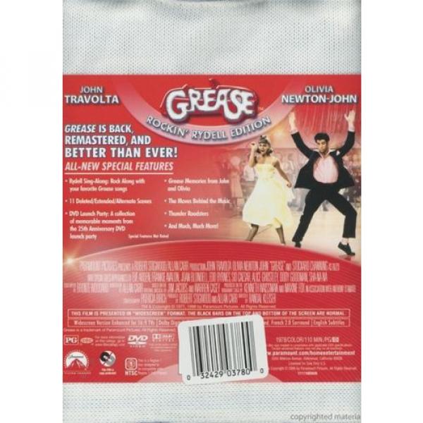 Grease (DVD, 2008, Rockin&#039; Rydell Edition with Lettermen&#039;s Sweater) New Rare #2 image