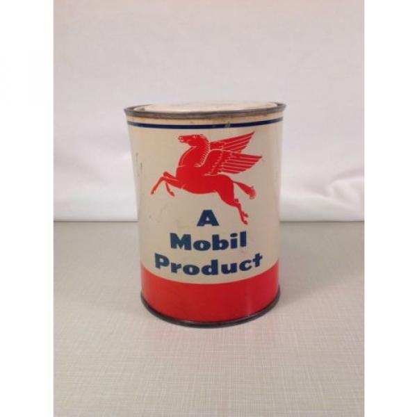 Mobil Oil 1lb Tin Can Red Horse Industrial Grease Unused #1 image