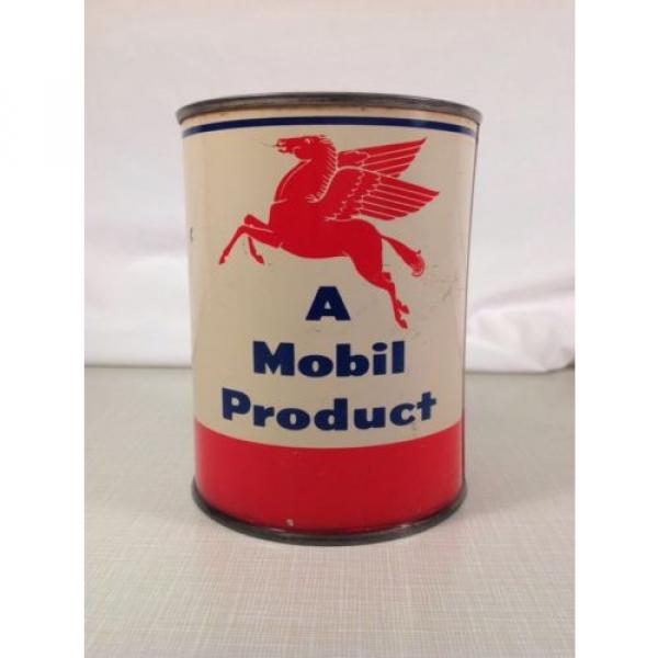 Mobil Oil 1lb Tin Can Red Horse Industrial Grease Unused #3 image