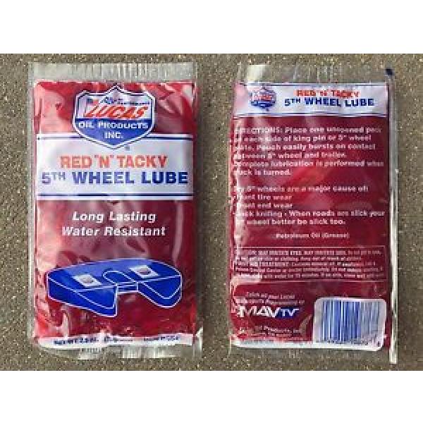 LUCAS 10676 Red &#034;N&#034; Tacky 5th Wheel Slider Lube Grease Oil 2 New 2.5 Oz Packages #1 image