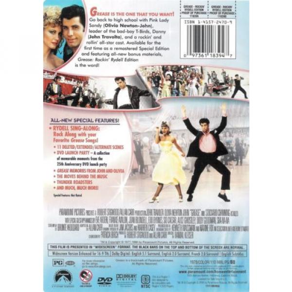 Grease ~ Rockin Rydell Edition with Black Leather Jacket DVD WS ~ FREE Shipping #4 image