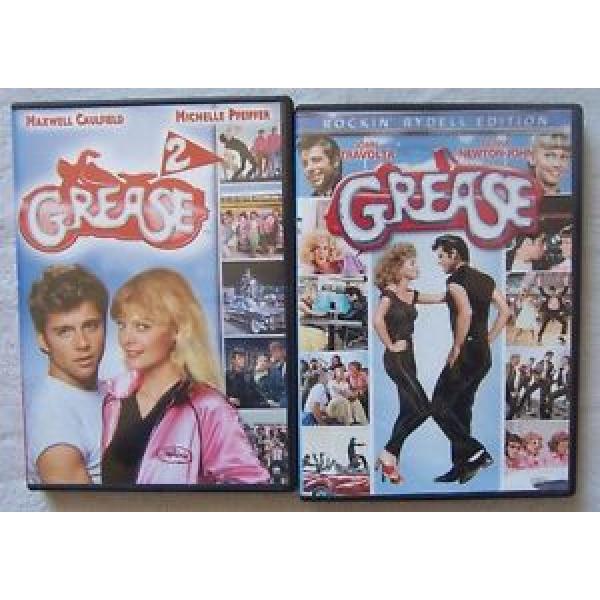 Grease and Grease 2 (2 - DVDs) Very Good Condition #1 image