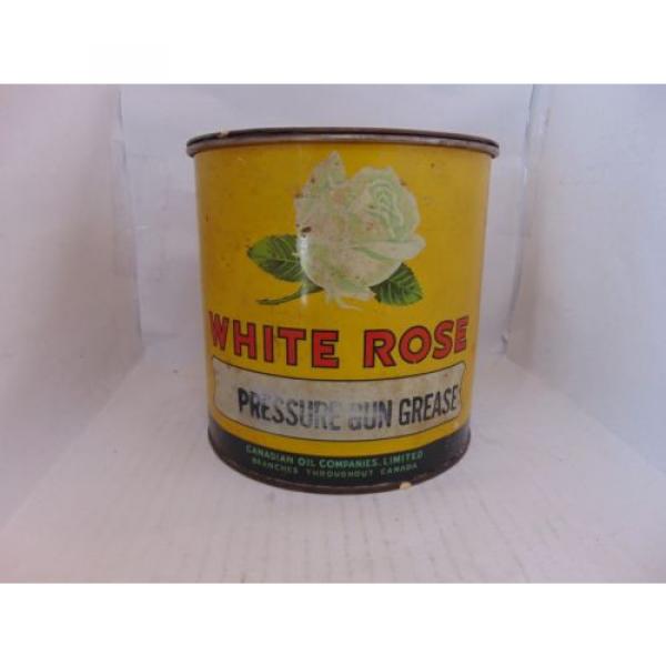 White Rose 5 lbs Pressure Grease Can Canadian Oil Co. LTD #1 image