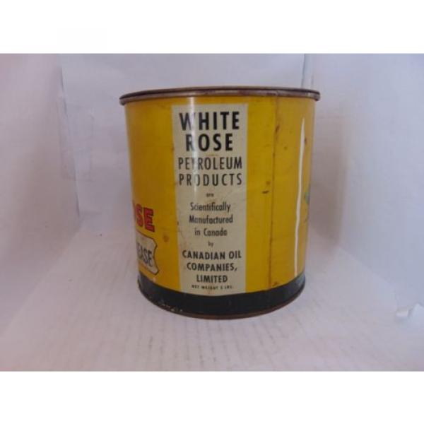 White Rose 5 lbs Pressure Grease Can Canadian Oil Co. LTD #2 image