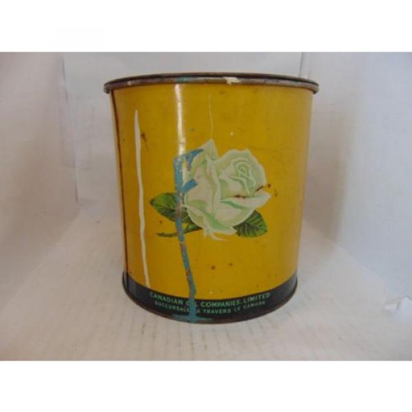 White Rose 5 lbs Pressure Grease Can Canadian Oil Co. LTD #3 image