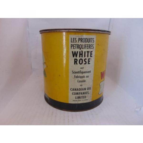 White Rose 5 lbs Pressure Grease Can Canadian Oil Co. LTD #4 image
